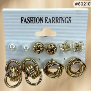 SET DE ARETE DORADOS