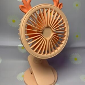 mini ventilador con clip de reno