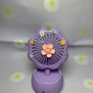 Mini ventilador de escritorio flores