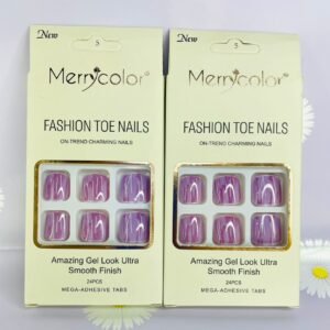Uñas para pies tono Lavanda