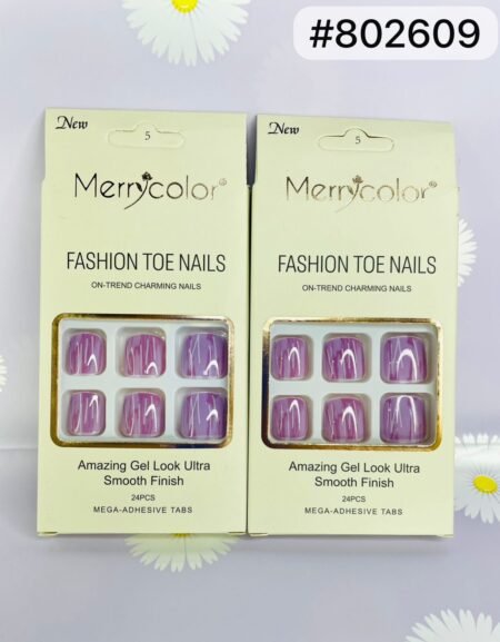 Uñas para pies tono Lavanda