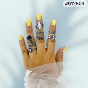 SET DE ANILLOS PLATEADOS